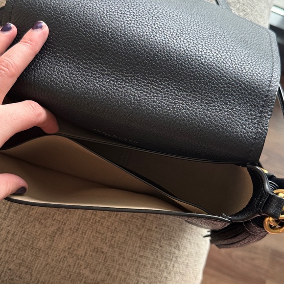 Tory Burch Thea Flap Crossbody In Black - Picture 10 of 13